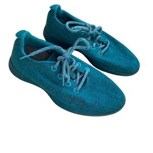 Allbirds Wool Runners Tule Teal Shoes, Size 8